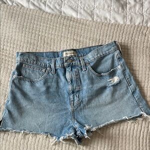 Madewell Light Blue relaxed denim Shorts